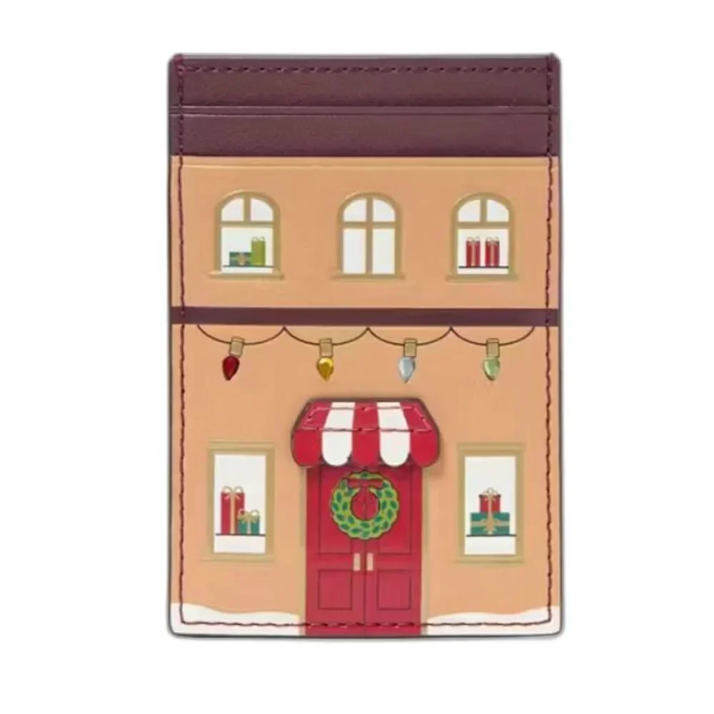 NWT Kate Spade Oh What Fun Gingerbread House Cardholder – Holiday Collectible!